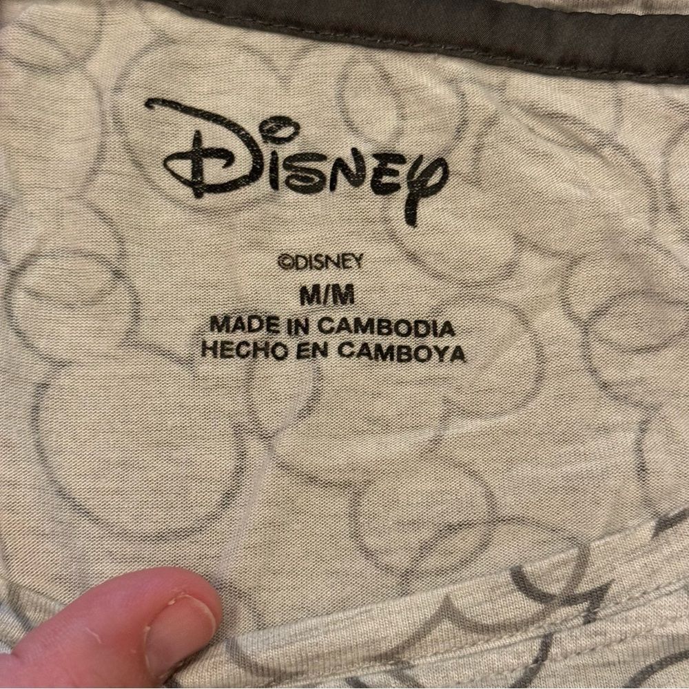 Disney Women's Mickey Mouse Gray Loungewear Pajama Set Size Medium - Picture 3 of 10